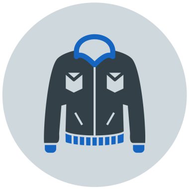 Ceket. Web simgesi basit illüstrasyon