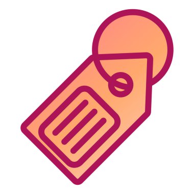 etiket simgesi vektör illüstrasyonu