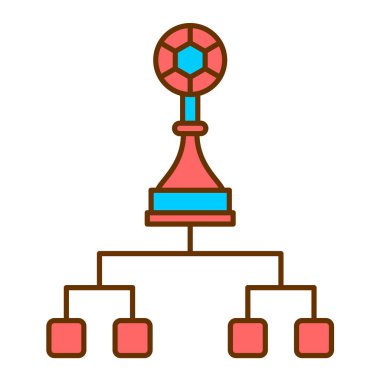 Piramit Çizelgesi. Vektör illüstrasyonu