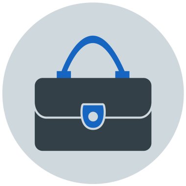 Çanta. Web simgesi basit illüstrasyon