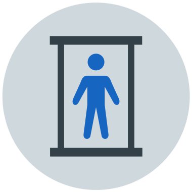 Adamım. Web simgesi basit illüstrasyon