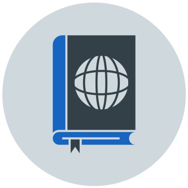 kitap düz simgesi, vektör illüstrasyonu