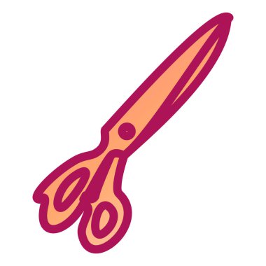 makas modern simge vektör çizimi 