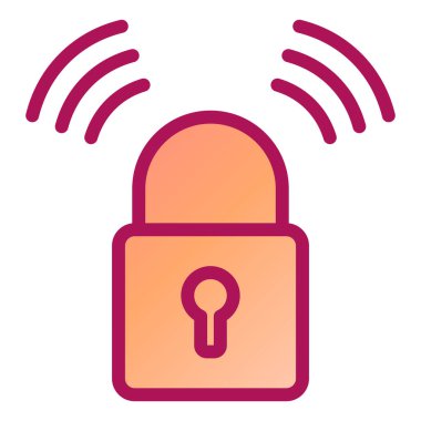 Kilit. Web simgesi basit illüstrasyon