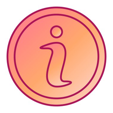 Modern bilgi simgesinin vektör illüstrasyonu