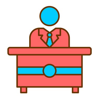 İşadamı avatar işareti. izole edilmiş sembol çizimi