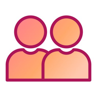 kullanıcı. Web simgesi basit illüstrasyon