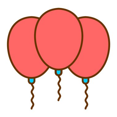 kutlama balonları vektör illüstrasyonu