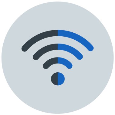 Kablosuz. Web simgesi basit illüstrasyon