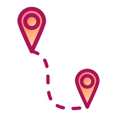 konum pin simgesi vektör illüstrasyonu