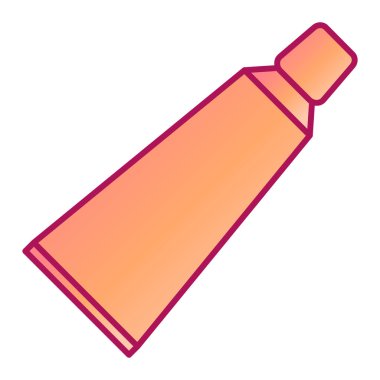 Kozmetik şişe ikonu. Web için yapıştırıcı fırçası vektör simgelerinin özet çizimi