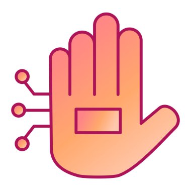 el simgesi vektör illüstrasyonu