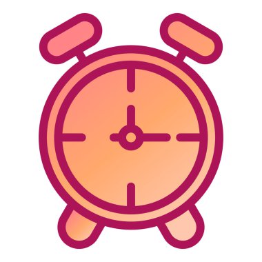 Saat. Web simgesi basit illüstrasyon