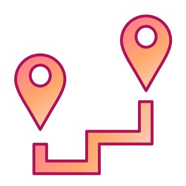 konum pin simgesi vektör illüstrasyonu