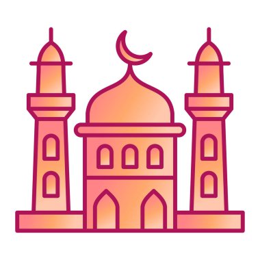 Cami simgesi vektör illüstrasyonu