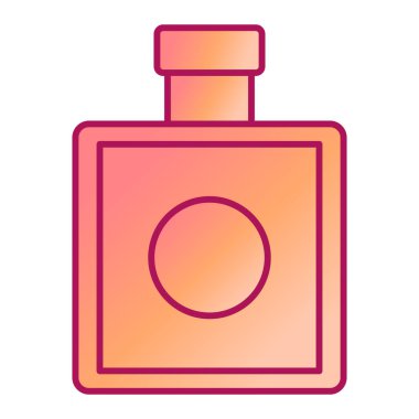 Parfüm şişesi ikonu. Web için losyon vektör simgelerinin özet çizimi
