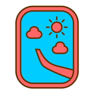 Güneş Simgesi Vektör illüstrasyonu