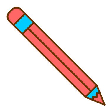 Kalem. Web simgesi basit illüstrasyon