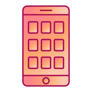 cep telefonu ikonu vektör illüstrasyonu