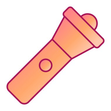 fener ikonu. Web için basit meşale vektör simgeleri çizimi