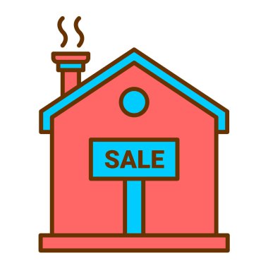 Ev. Web simgesi vektör illüstrasyonu