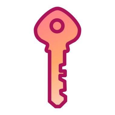 Anahtar simgesi vektör illüstrasyonu