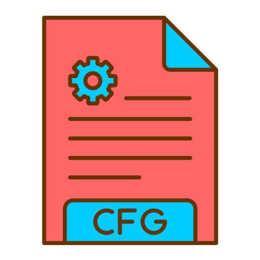 dosya belgesi simgesi, vektör illüstrasyonu