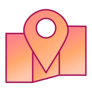 harita pin ikonu vektör illüstrasyonu