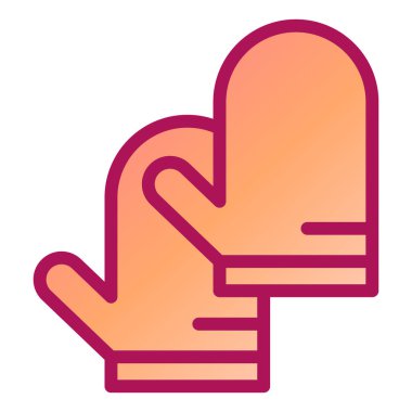 Eldivenler. Web simgesi basit tasarım