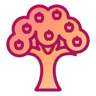 Bir ağacın vektör illüstrasyonu