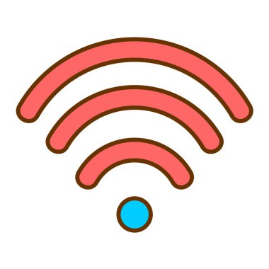 wifi sinyal ikonu vektör illüstrasyon tasarımı