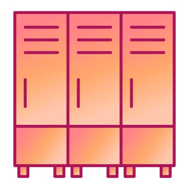 Mobilya vektör simgesi. düz biçim illüstrasyonu.