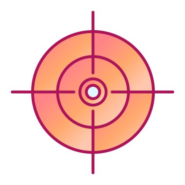 hedef simge vektör illüstrasyonu