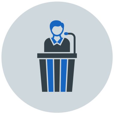 İş adamı. Web simgesi basit illüstrasyon