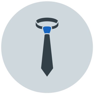 Kravat. Web simgesi basit illüstrasyon