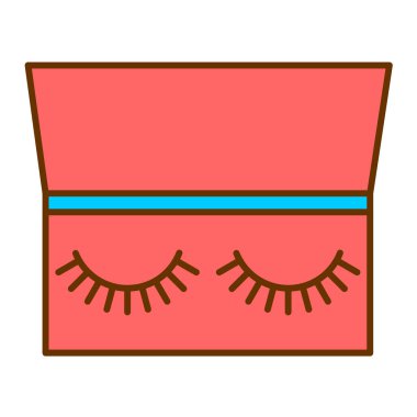 kirpik vektör illüstrasyon simgesi