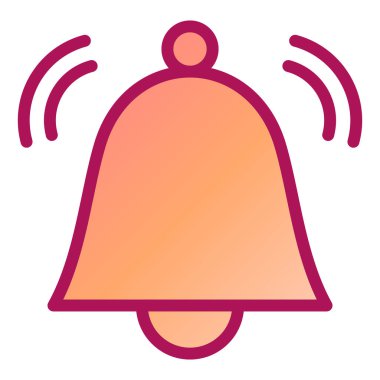 Zil. Web simgesi basit illüstrasyon