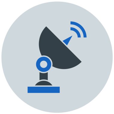 Uydu anteni. Basit resimleme