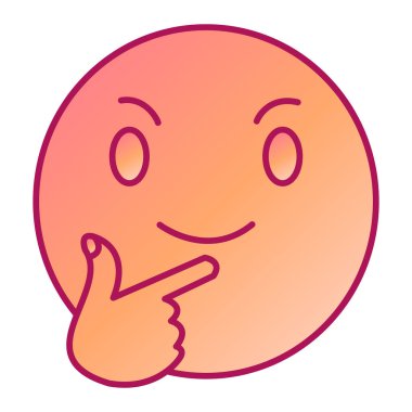 şirin kawaii ifadesi yüz vektör çizimi