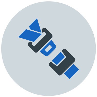 Koltuk kemeri modern simge vektör illüstrasyonu 