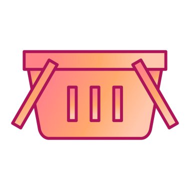 Alışveriş arabalı ikonun vektör illüstrasyonu