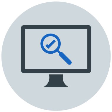 Bilgisayar. Web simgesi basit illüstrasyon