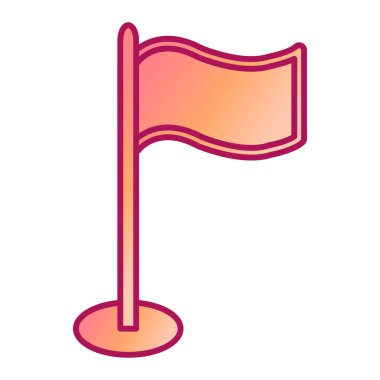 bayrak pin simgesi vektör illüstrasyon tasarımı