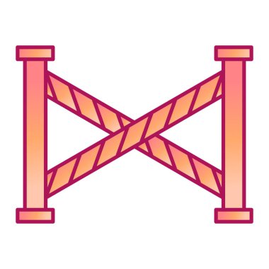 bariyer simgesi vektör illüstrasyonu