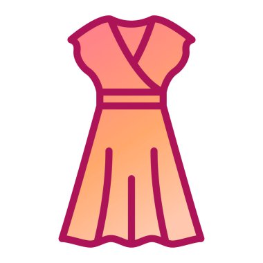 elbise simgesi vektör illüstrasyonu