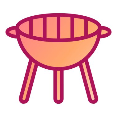 Izgara ikonu. vektör illüstrasyonu