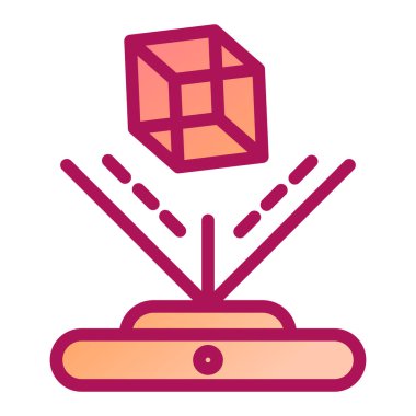 Kutu. Web simgesi basit illüstrasyon