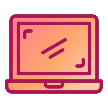 Bilgisayar. Web simgesi basit illüstrasyon