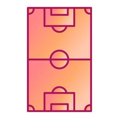 Futbol kortu. Web simgesi