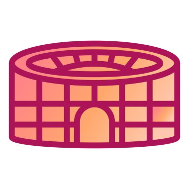 Bina. Web simgesi basit illüstrasyon